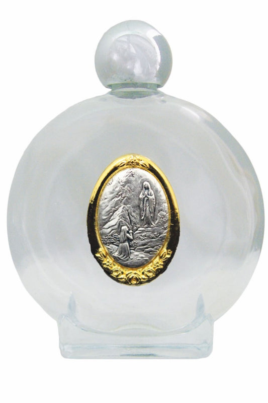 WB14-L Our Lady of Lourdes Holy Water Bottle 3.25x4.5"