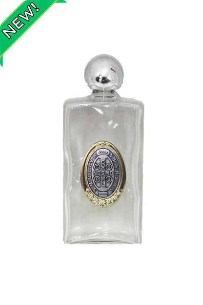 WB13-BEN St. Benedict Holy Water Bottle (Double Sided) 2x5"