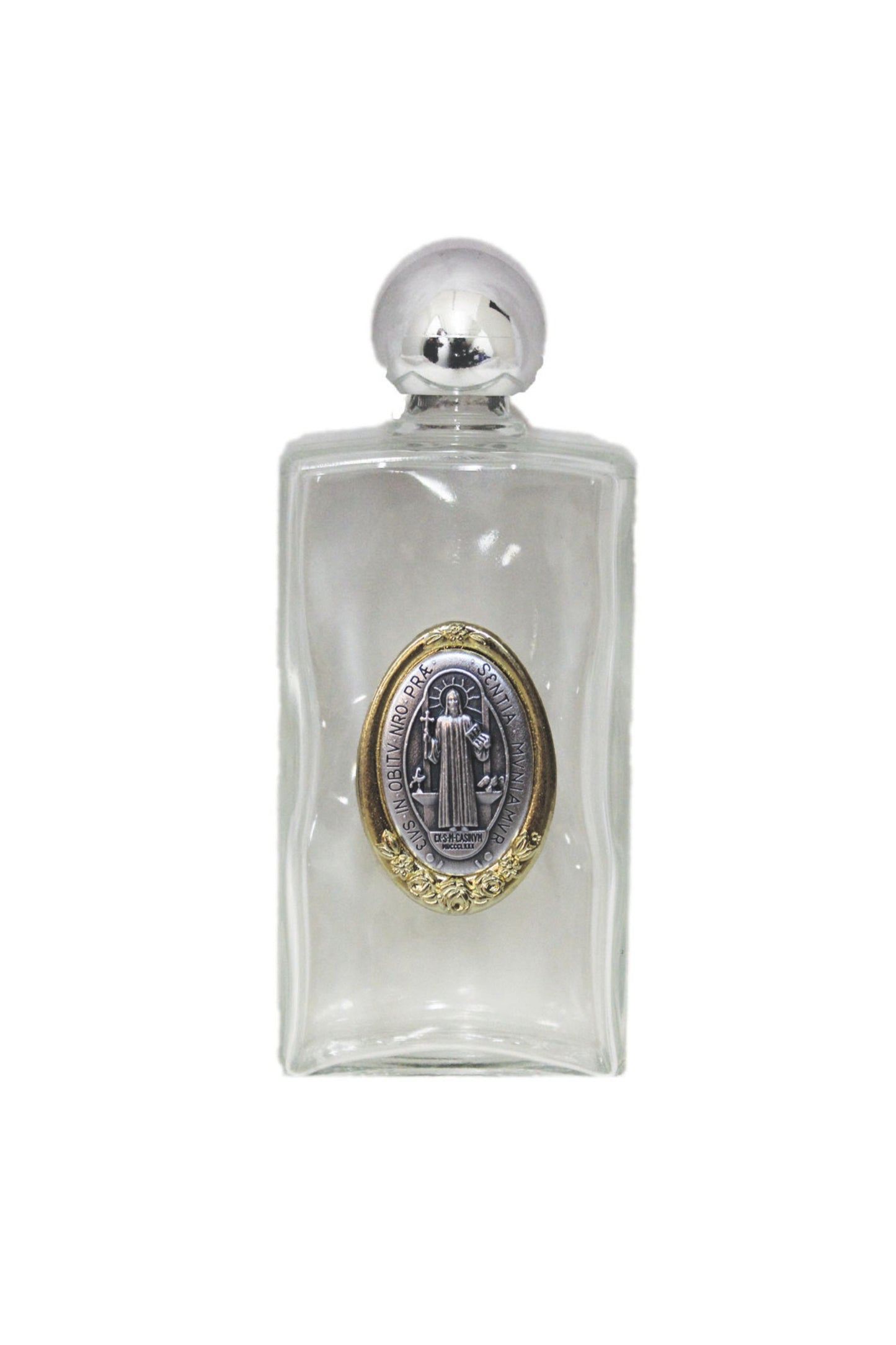WB13-BEN St. Benedict Holy Water Bottle (Double Sided) 2x5"