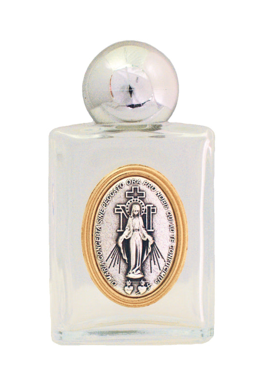 WB5-MM Miraculous Medal Holy Water Bottle 1.75x3.25