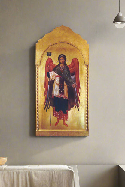 L-1102 Archangel Gabriel Florentine Plaque 21x45"