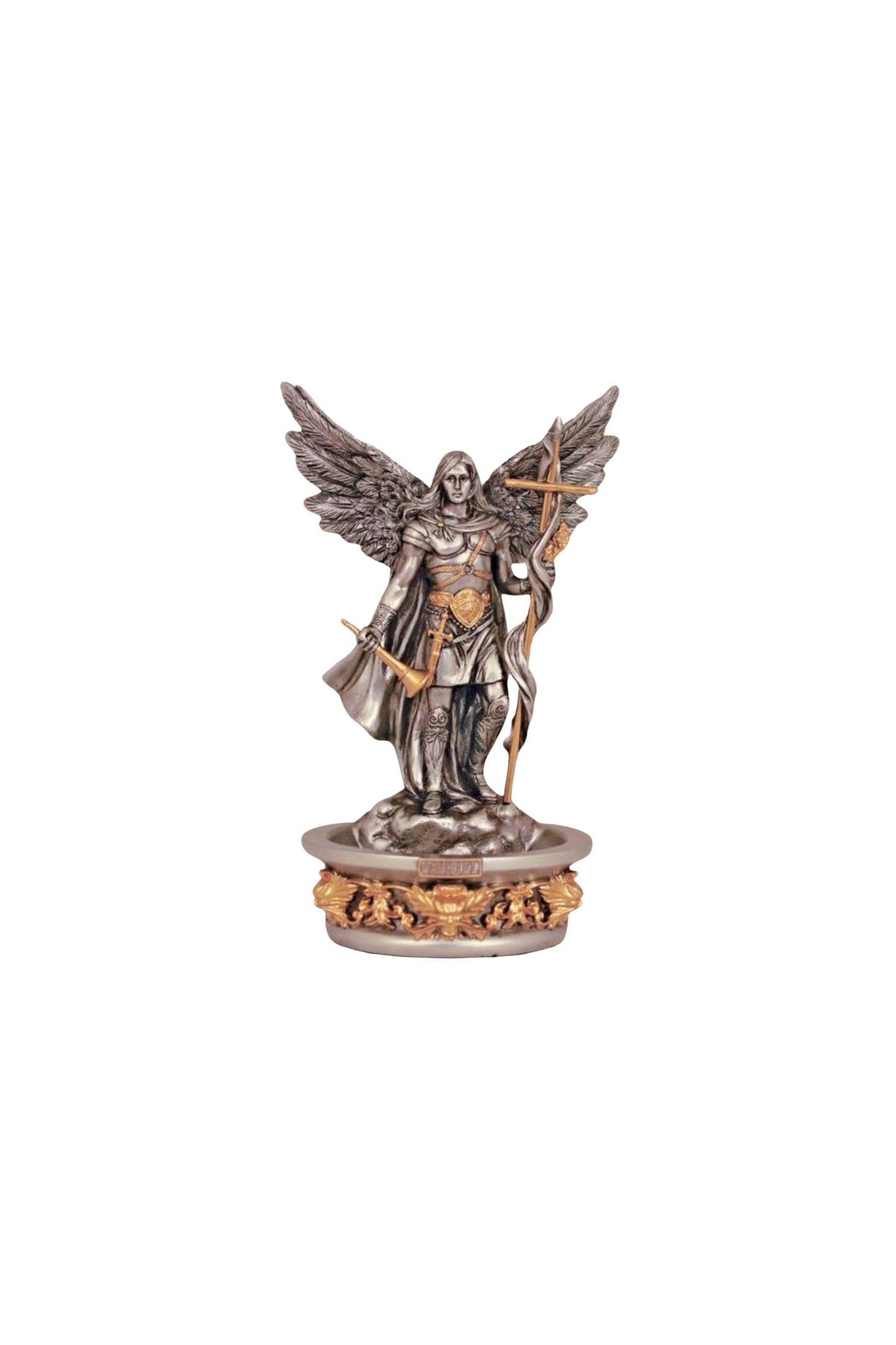 SR-77800-PE Standing/Hanging Archangel Gabriel in Pewter Style 7.25"