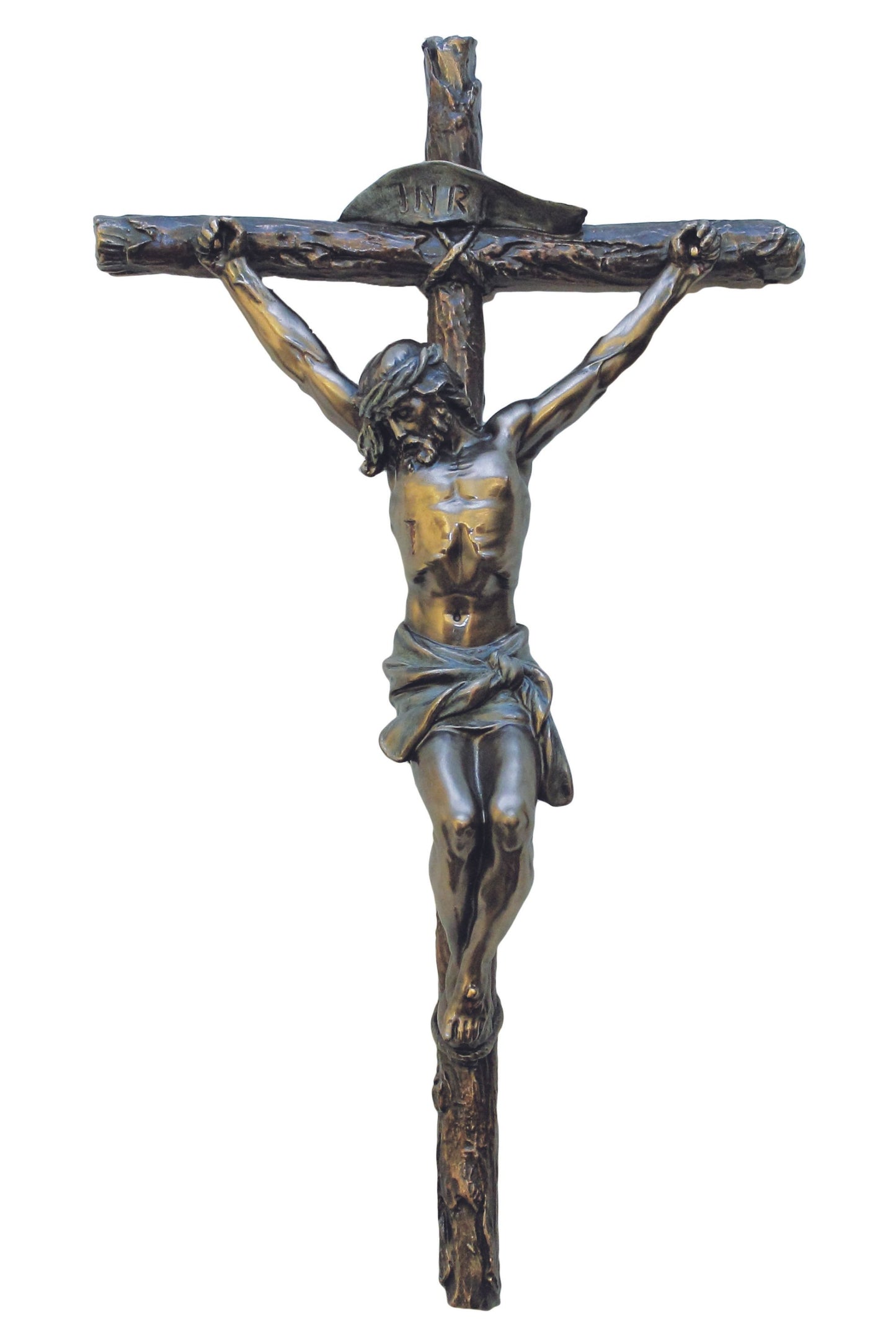 SR-72690 Crucifix in Cold Cast Bronze 16"