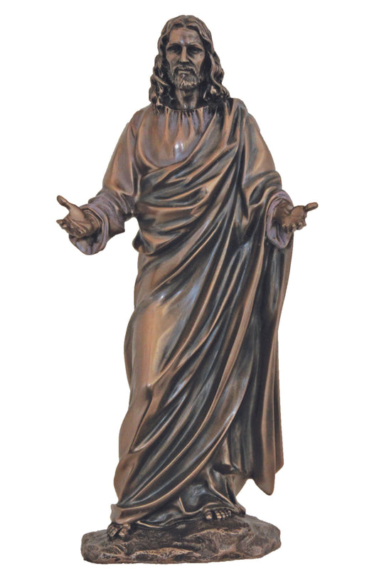 SR-73870 Welcoming Christ in Cold Cast Bronze 12"