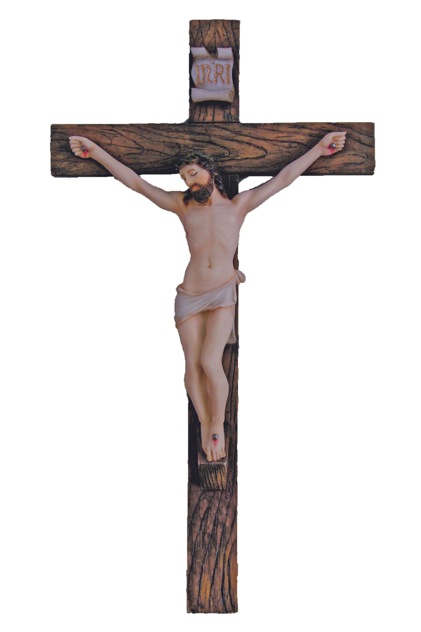 SR-75216-C Crucifix in Color 10"