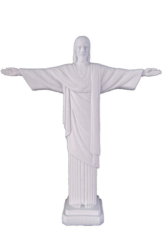 SR-75246-W Christ the Redeemer-Rio in White 11"