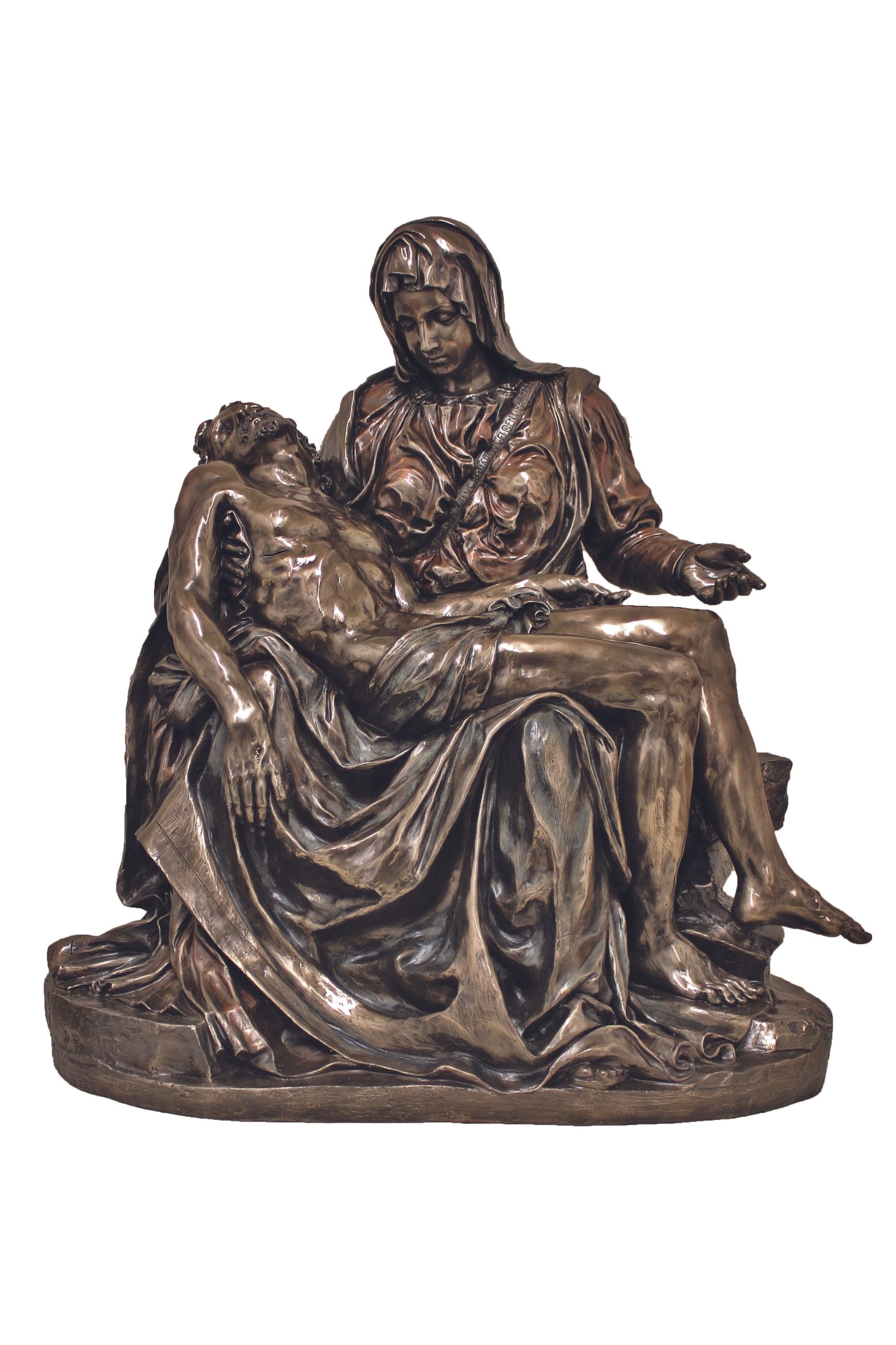SR-75568 Large Pieta in Cold Cast Bronze 27x31x15