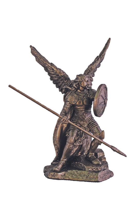 SR-75580 Archangel Raphael in Cold Cast Bronze 4"