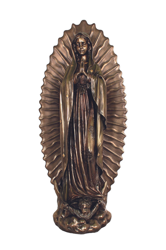 SR-75964 Our Lady of Guadalupe in Cold Cast Bronze 27"
