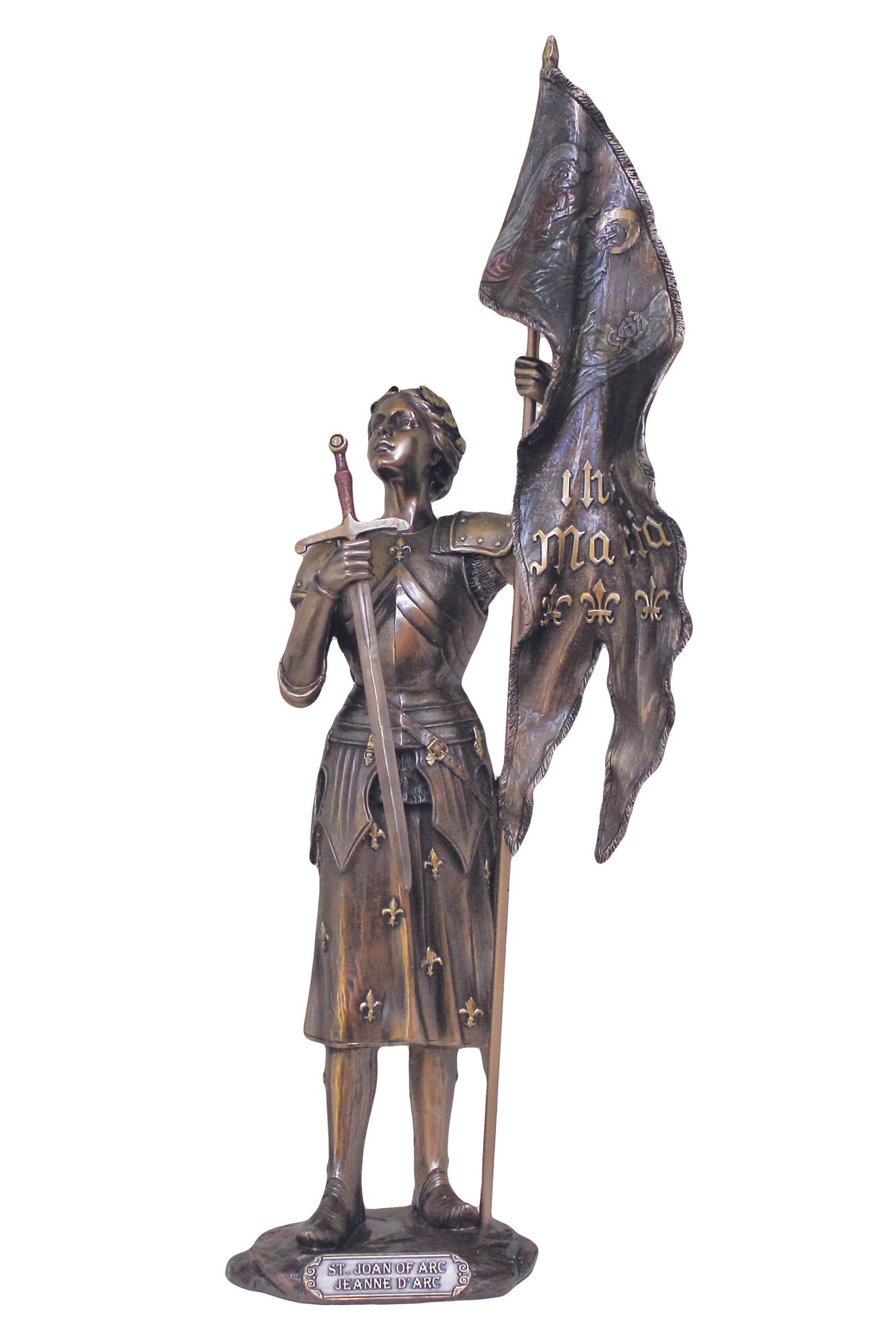 SR-76022 St. Joan of Arc in Cold Cast Bronze 11"
