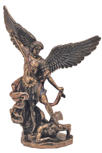 SR-76519 St. Michael in Cold Cast Bronze 8"