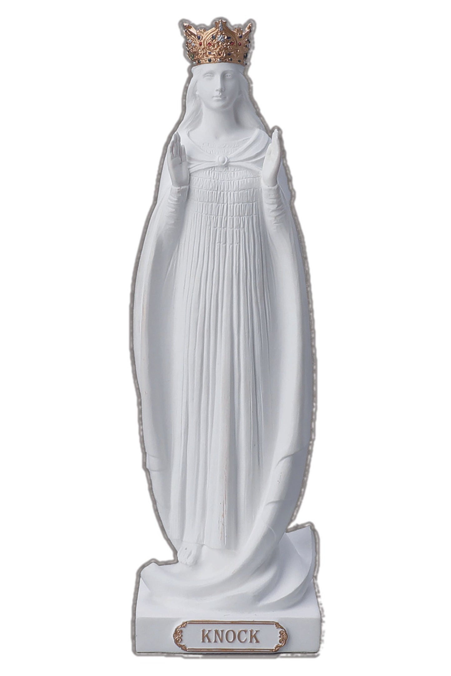 SR-76528-W Our Lady of Knock in White 8.5"