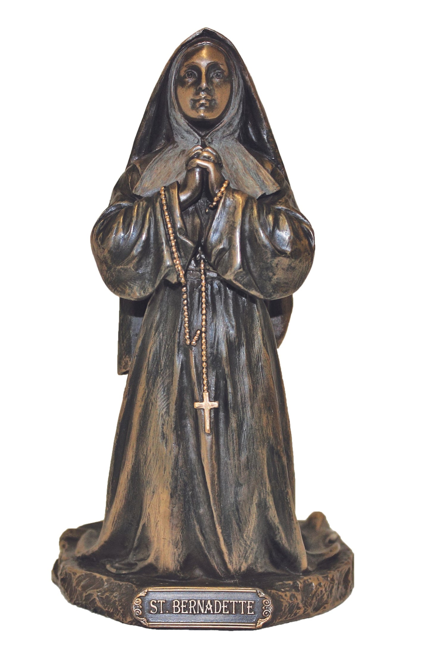 SR-76529 St. Bernadette in Cold Cast Bronze 6"