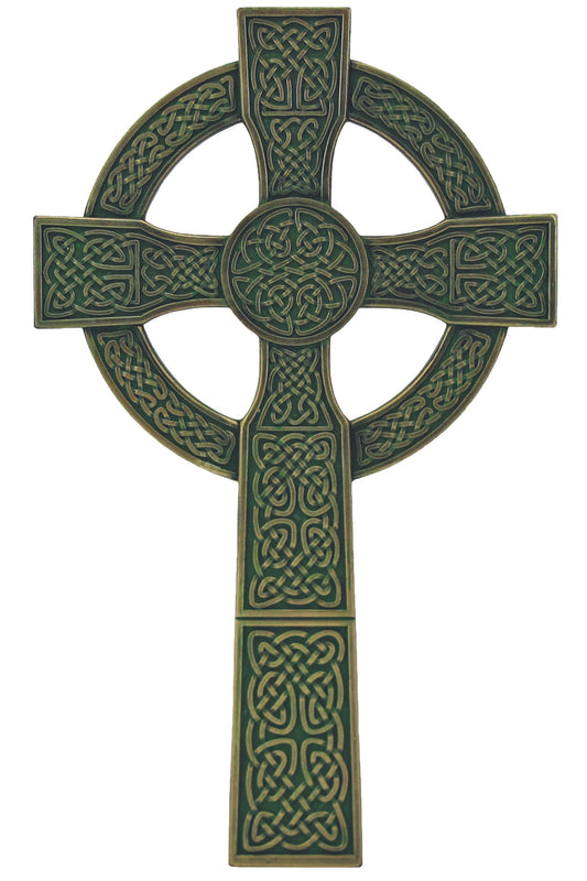 SR-76636 Celtic Cross in Cold Cast Bronze 8"