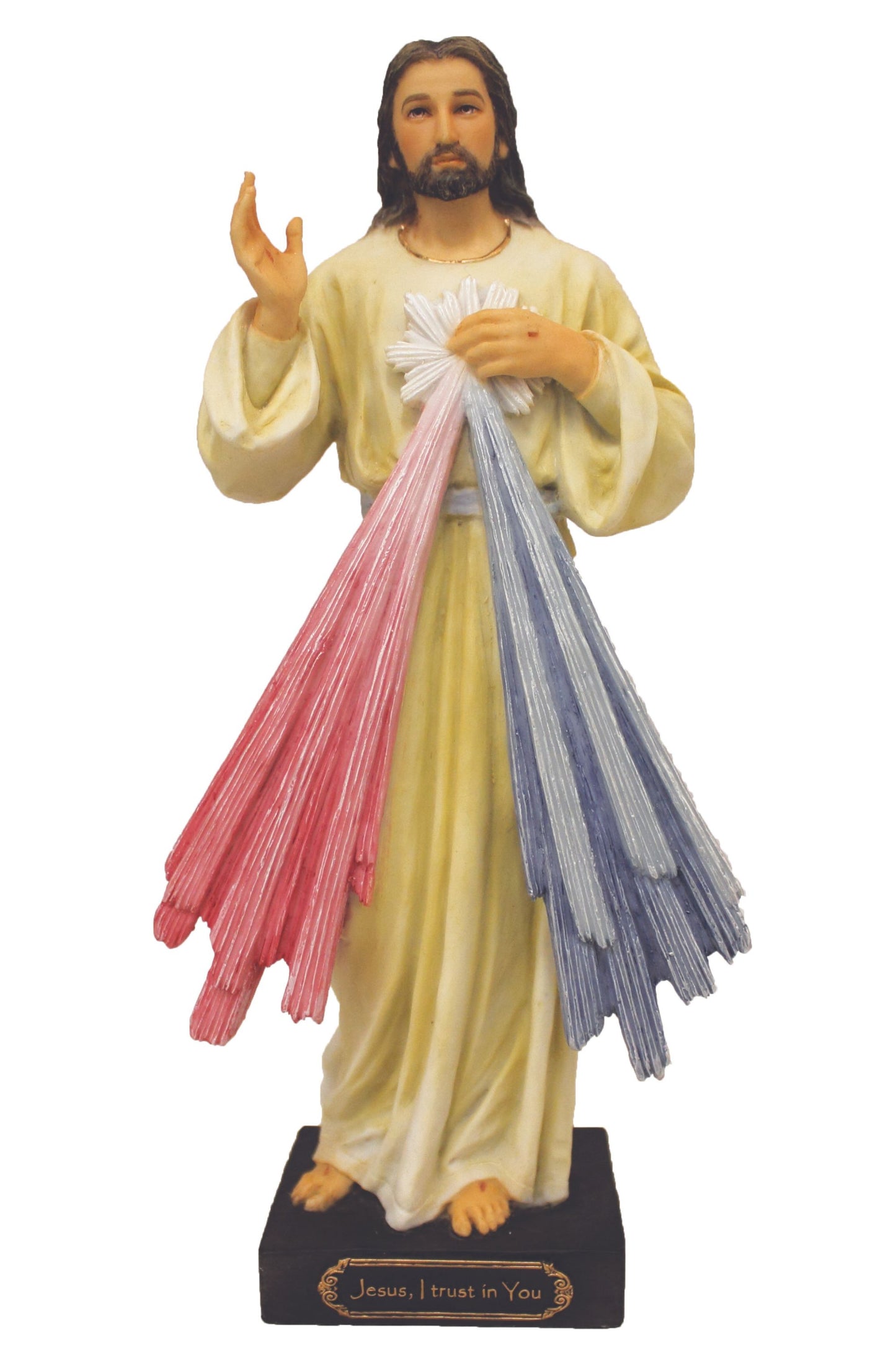 SR-77018-C Divine Mercy Statue in Color 8"